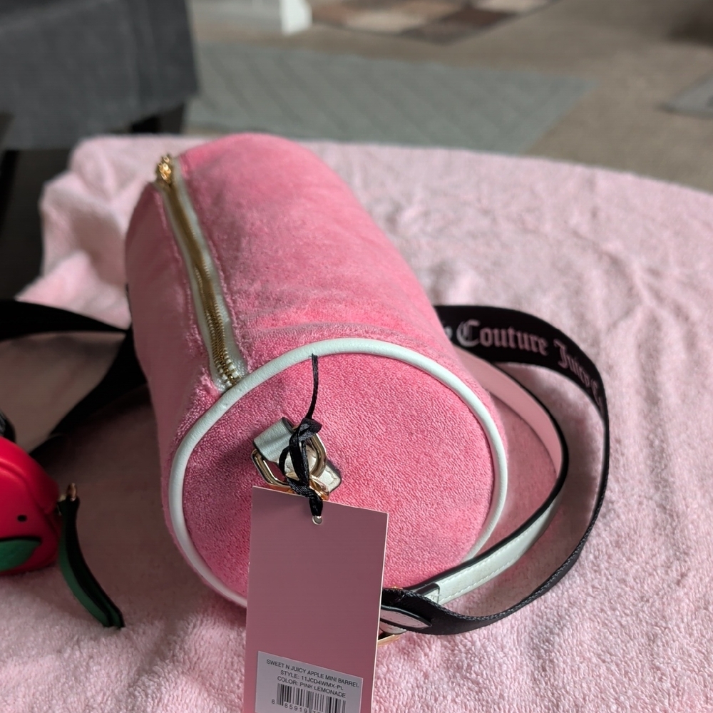 Juicy Couture Pink Strawberry Embroidered Wristlet - Picture 2 of 3